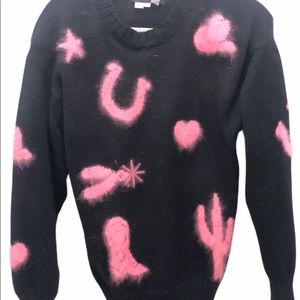 Vintage Jane smith 100% wool sweater cowgirl med